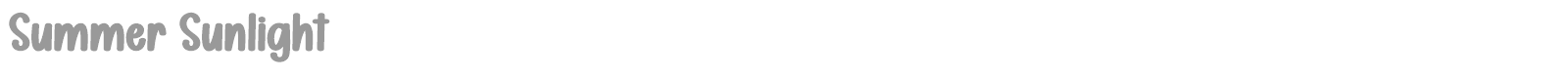 Summer Sunlight font preview